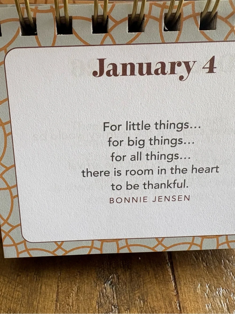 Joy for Today Desk Calendar - Gold